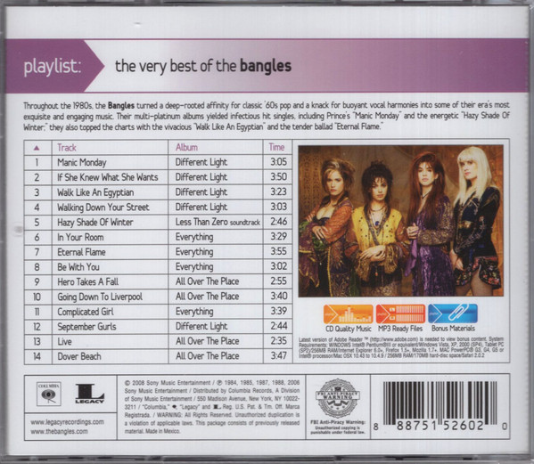 BANGLES - PLAYLIST THE VERY BEST OF THE BANGLES - Imagen 2
