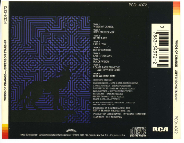 JEFFERSON STARSHIP – WINDS OF CHANGE - Imagen 2
