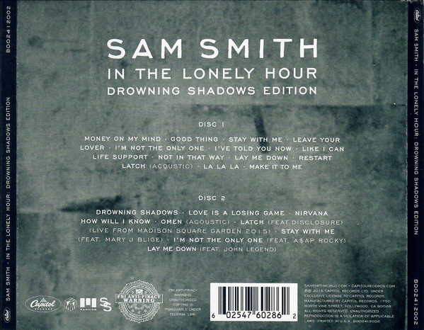 SAM SMITH - IN THE LONELY HOUR - DROWNING SHADOWS EDITION - Imagen 3