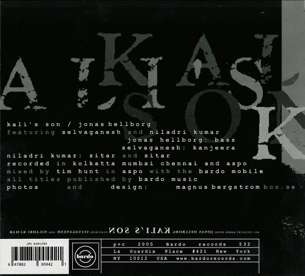 JONAS HELLBORG FEAT SELVAGANESH AND NILADRI KUMAR - KALI“S SON - Imagen 2