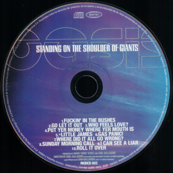 OASIS - STANDING ON THE SHOULDER OF GIANTS - Imagen 2