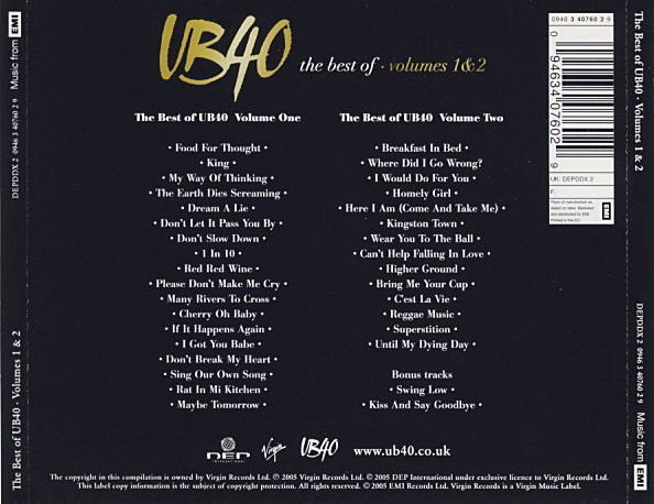 UB40 - THE BEST OF UB40 - Imagen 2