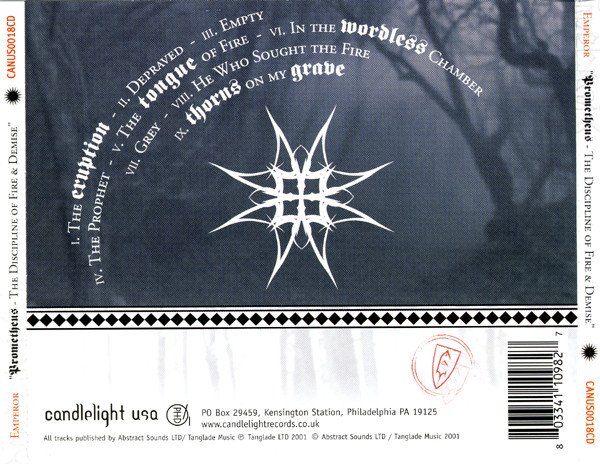 EMPEROR - PROMETHEUS - THE DISCIPLINE OF FIRE OF DEMISE - Imagen 2