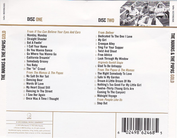 THE MAMAS & THE PAPAS - GOLD - Imagen 2