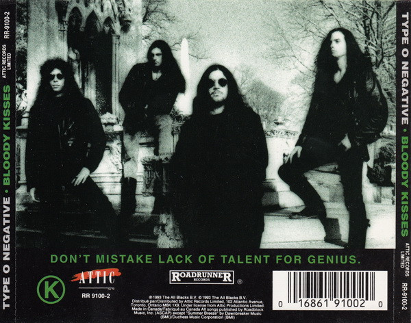 TYPE O NEGATIVE - BLOODY KISSES - Imagen 3