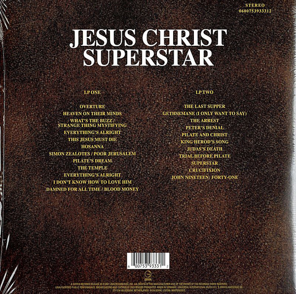 ANDREW LLOYD WEBBER & TIM RICE - JESUS CHRIST SUPERSTAR - A ROCK OPERA - Imagen 2