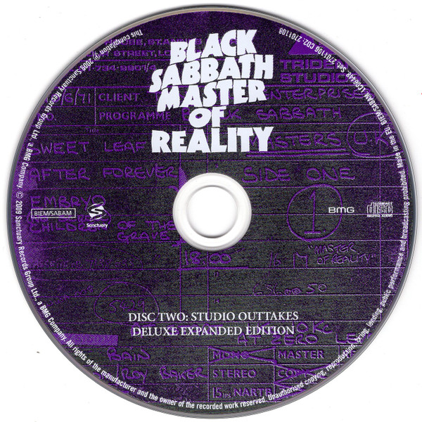 BLACK SABBATH - MASTER OF REALITY - Imagen 3