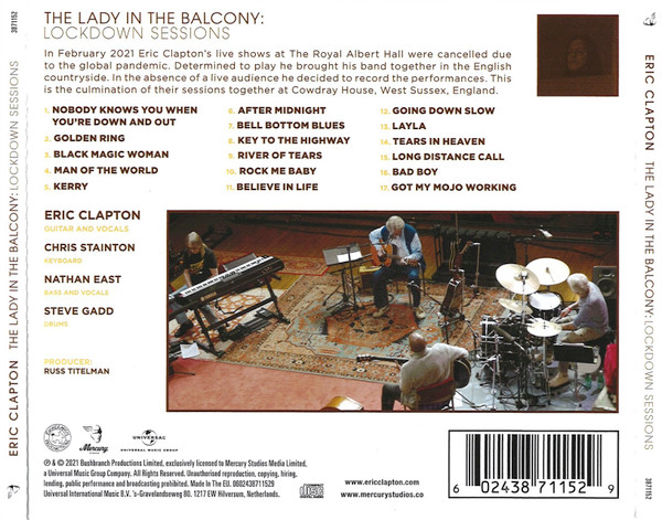 ERIC CLAPTON - THE LADY IN THE BALCONY / LOCKDOWN SESSIONS - Imagen 2