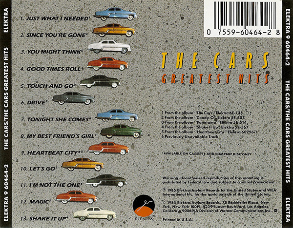 THE CARS - THE CARS GREATEST HITS - Imagen 3
