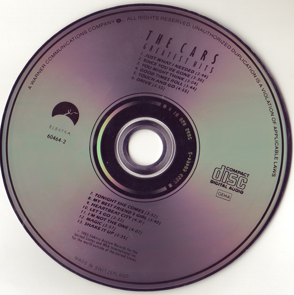 THE CARS - THE CARS GREATEST HITS - Imagen 2