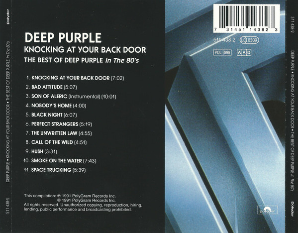 DEEP PURPLE - KNOCKING AT YOUR BACK DOOR - THE BEST OF DEEP PURPLE IN THE 80 - Imagen 3