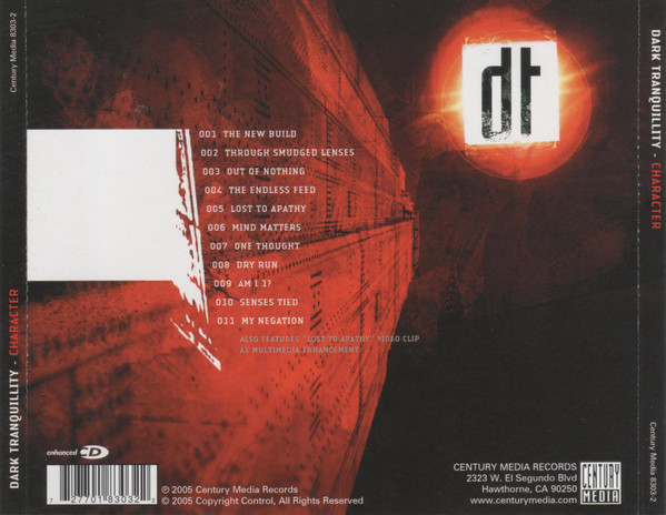 DARK TRANQUILLITY - CHARACTER - Imagen 2