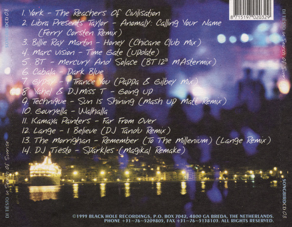 DJ TIESTO - IN SEARCH OF SUNRISE - Imagen 2