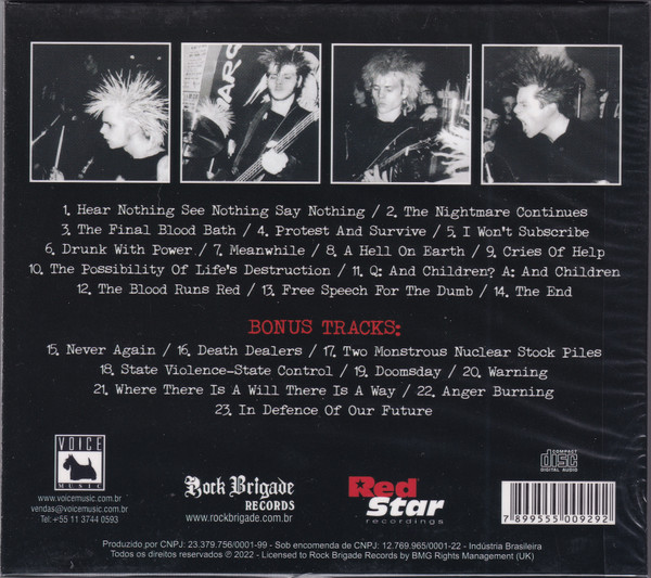 DISCHARGE - HEAR NOTHING SEE NOTHING SAY NOTHING - Imagen 2