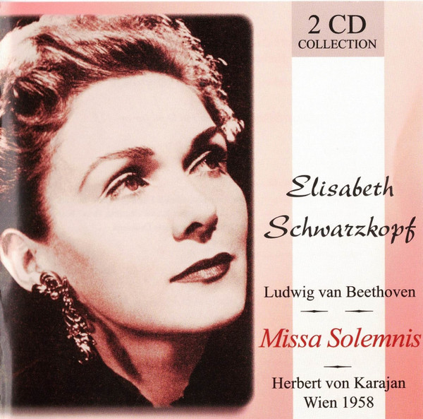 ELISABETH SCHWARZKOPF / BEETHOVEN / KARAJAN / LUDWIG / MOZART - MISSA SOLEMNIS