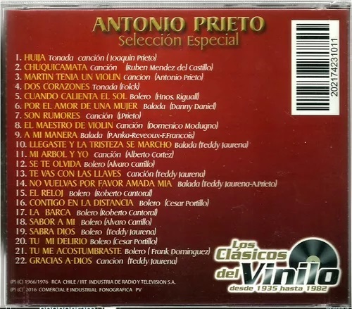 ANTONIO PRIETO - SELECCION ESPECIAL - Imagen 2