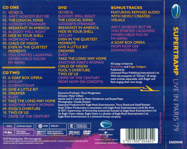 SUPERTRAMP - LIVE IN PARIS 79 - Imagen 2