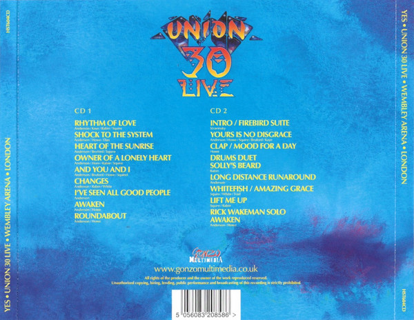 YES - UNION 30 LIVE WEMBLEY ARENA LONDON 91 - Imagen 2