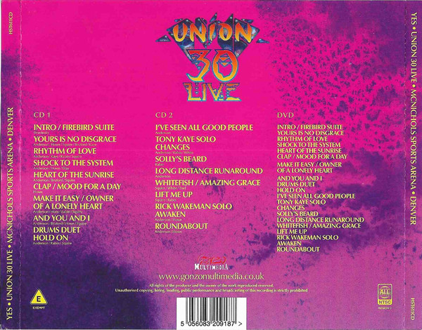 YES - UNION 30 LIVE / MCNICHOLS SPORTS ARENA DENVER 1991 - Imagen 3