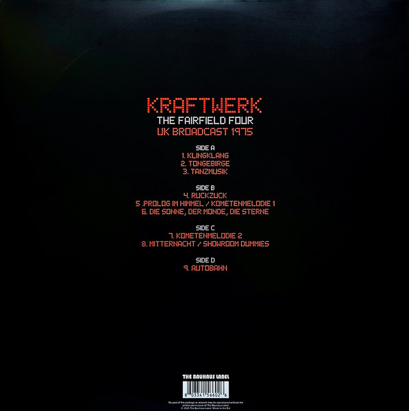 KRAFTWERK - THE FAIRFIELD FOUR UK BROADCAST 1975 - Imagen 2