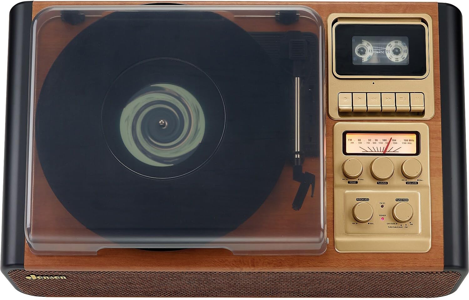 TOURNABLE CASSETTE PLAYER RECORDER - JENSEN JTA-385 - Imagen 3