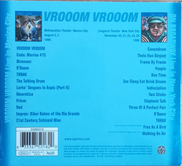 KING CRIMSON - VROOOM VROOOM - Imagen 4