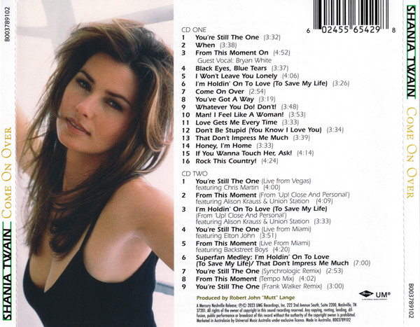 SHANIA TWAIN - COME ON OVER / 25 ANNIVERSARY DIAMOND EDITION - Imagen 2