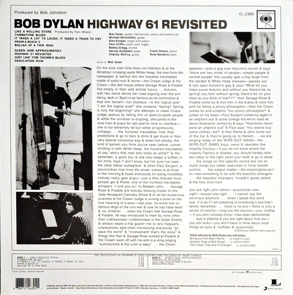BOB DYLAN - HIGHWAY 61 REVISITED - Imagen 3