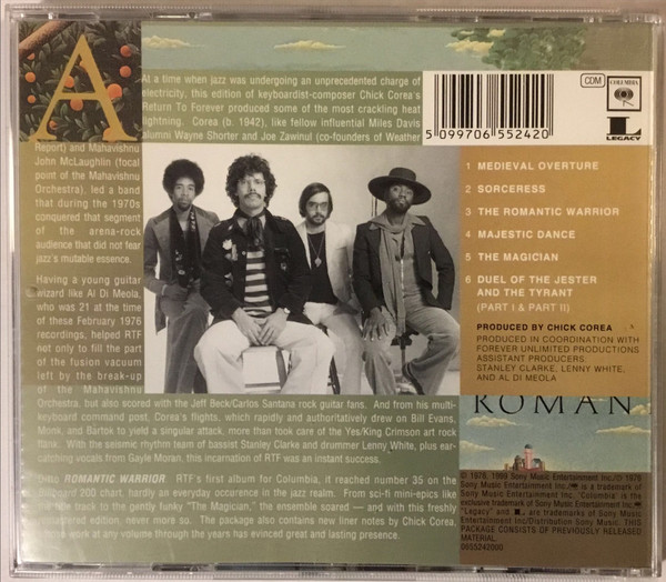 RETURN TO FOREVER - ROMANTIC WARRIOR - Imagen 2