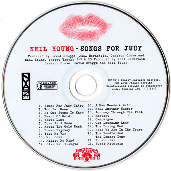 NEIL YOUNG - SONGS FOR JUDY - Imagen 2