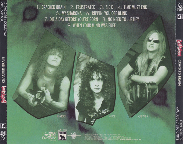 DESTRUCTION - CRACKED BRAIN - Imagen 3