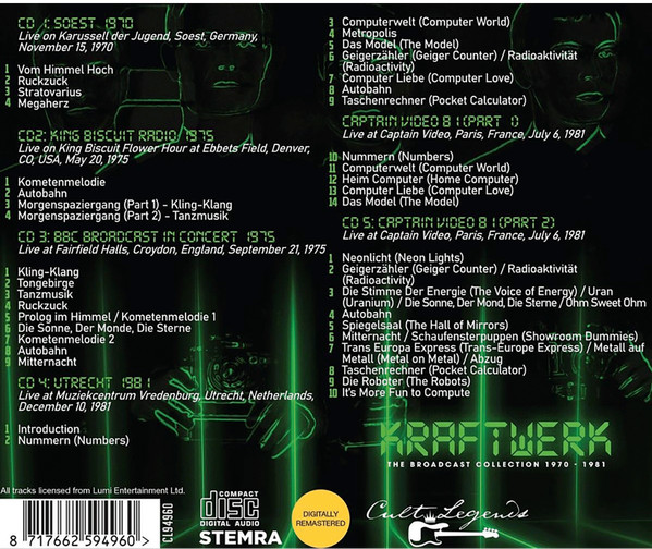 KRAFTWERK - THE BROADCAST COLLECTION 1970-1981 - Imagen 2