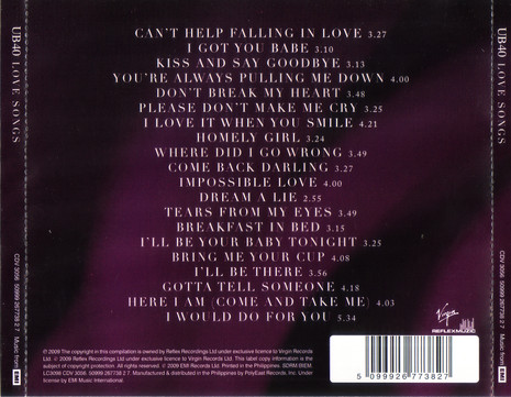 UB40 - LOVE SONGS - Imagen 2