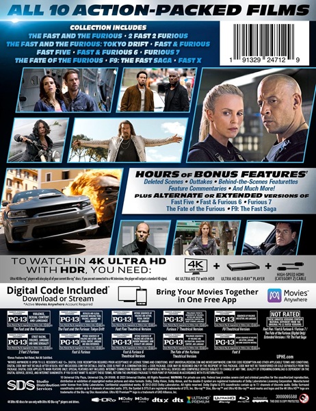 FAST & FURIOUS - 10-MOVIE COLLECTION - Imagen 2