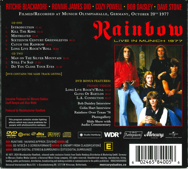 RAINBOW - LIVE IN MUNICH 1977 - Imagen 4