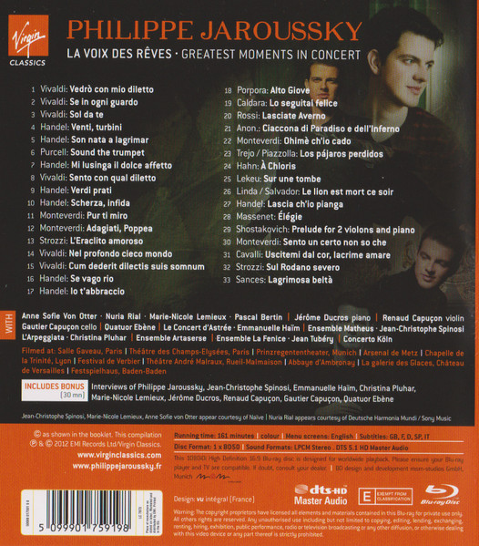 PHILIPPE JAROUSSKY - LA VOIX DES REVES - GREATEST MOMENTS - Imagen 2