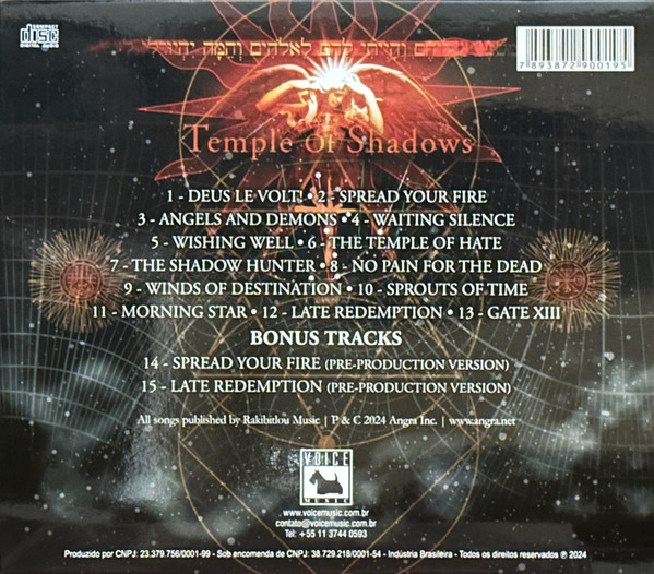 ANGRA - TEMPLE OF SHADOWS - Imagen 2