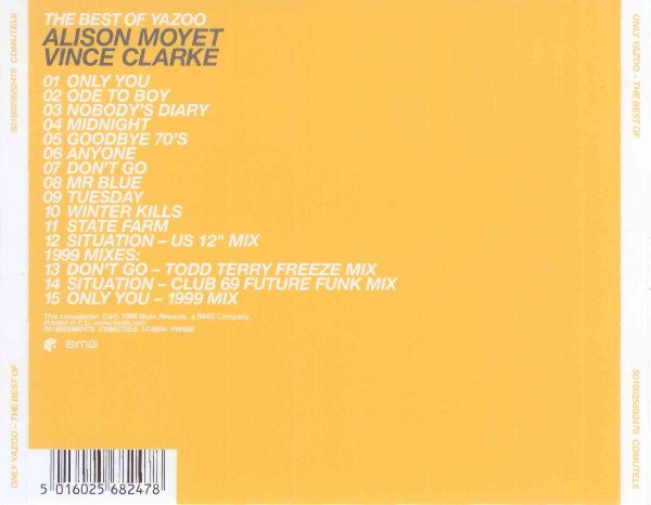 YAZOO - ONLY YAZOO - THE BEST OF YAZOO - Imagen 3