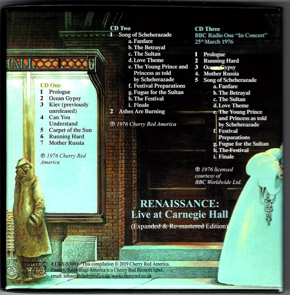 RENAISSANCE - LIVE AT CARBEGIE HALL - Imagen 2