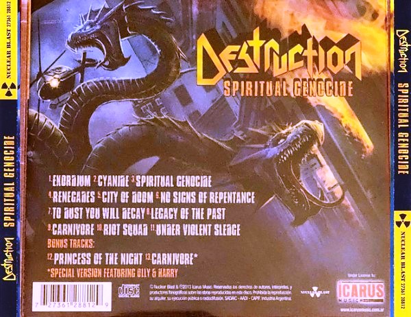 DESTRUCTION - SPIRITUAL GENOCIDE - Imagen 3