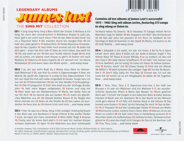 JAMES LAST - BIG BOX - THE SING MIT COLLECTION - Imagen 2