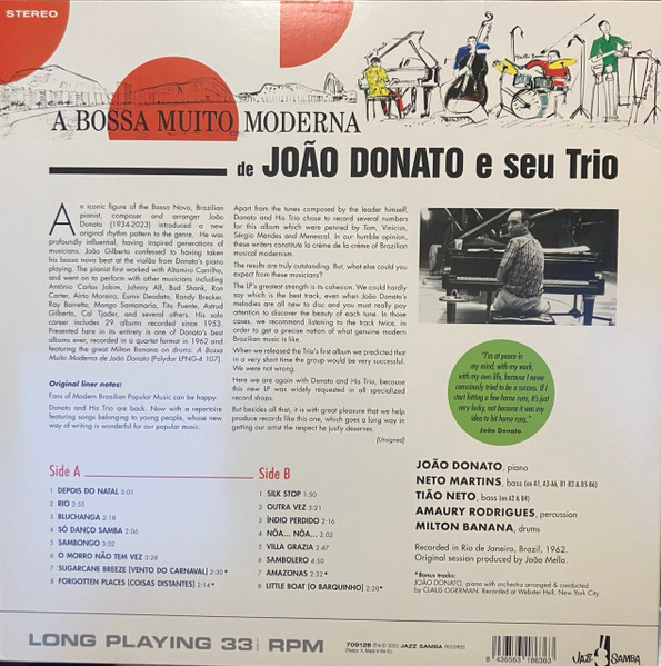 JOAO DONATO & SEU TRIO - A BOSSA MUITO MODERNA DE JOAO DONATO & SEU TRIO - Imagen 2