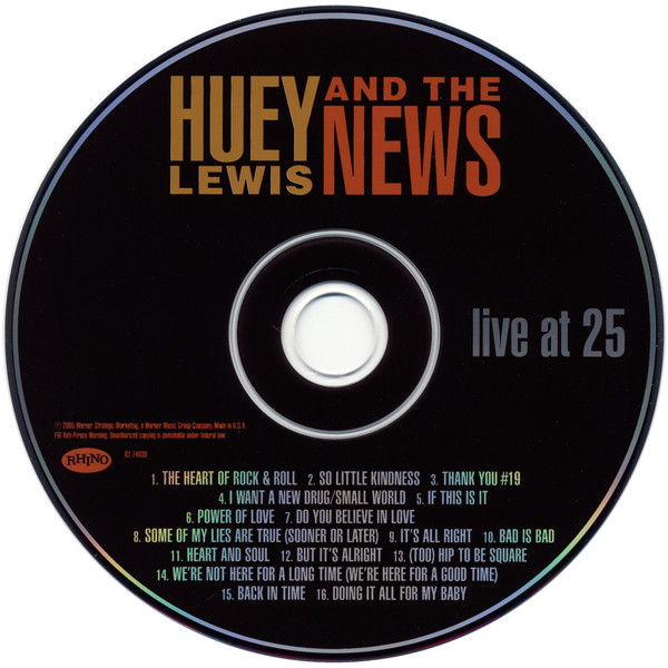 HUEY LEWIS & THE NEWS - LIVE AT 25 - Imagen 2