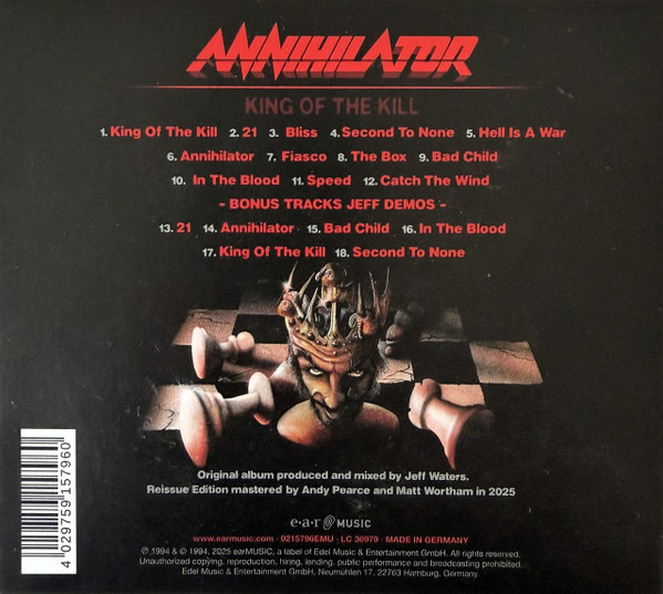 ANNIHILATOR - KING OF THE KILL - Imagen 2