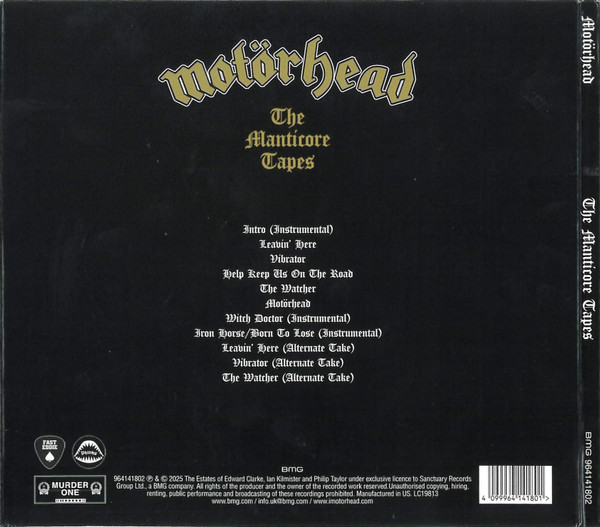 MOTORHEAD - THE MANTICORE TAPES - Imagen 2