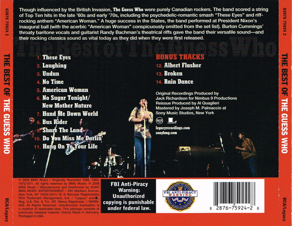 THE GUESS WHO - THE BEST OF THE GUESS WHO - Imagen 2