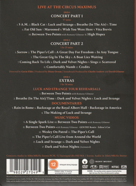DAVID GILMOUR - LIVE AT THE CIRCUS MAXIMUS - Imagen 2