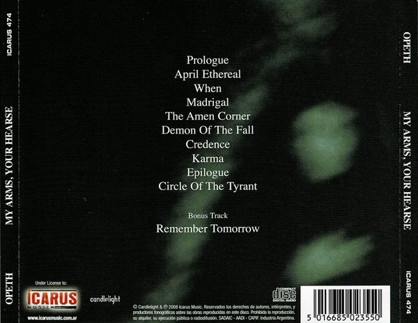 OPETH - MY ARMS YOU HEARSE - Imagen 3