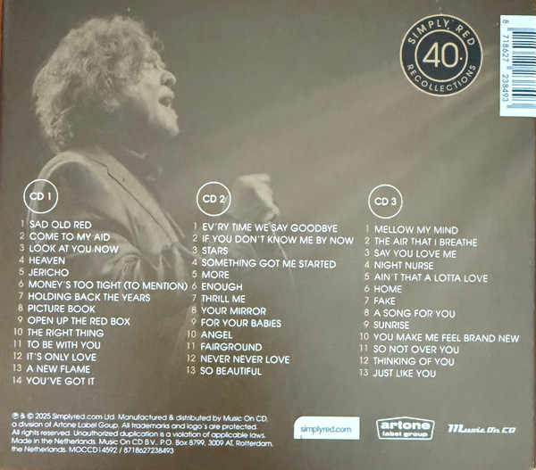 SIMPLY RED - RECOLLECTIONS - Imagen 2