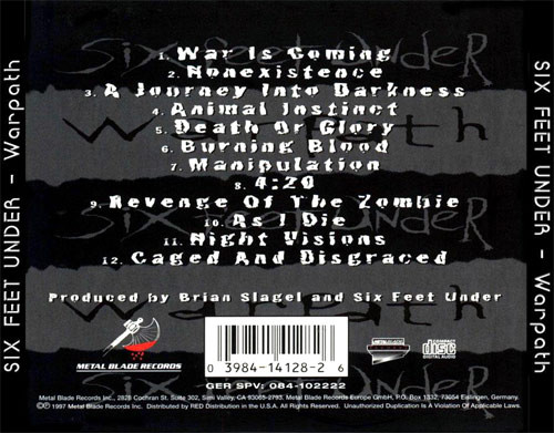 SIX FEET UNDER - WARPATH - Imagen 2